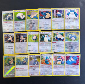 Pokemon Munchlax & Snorlax Card Lot - 18 Cards - Holo Rare and Vintage Cards!