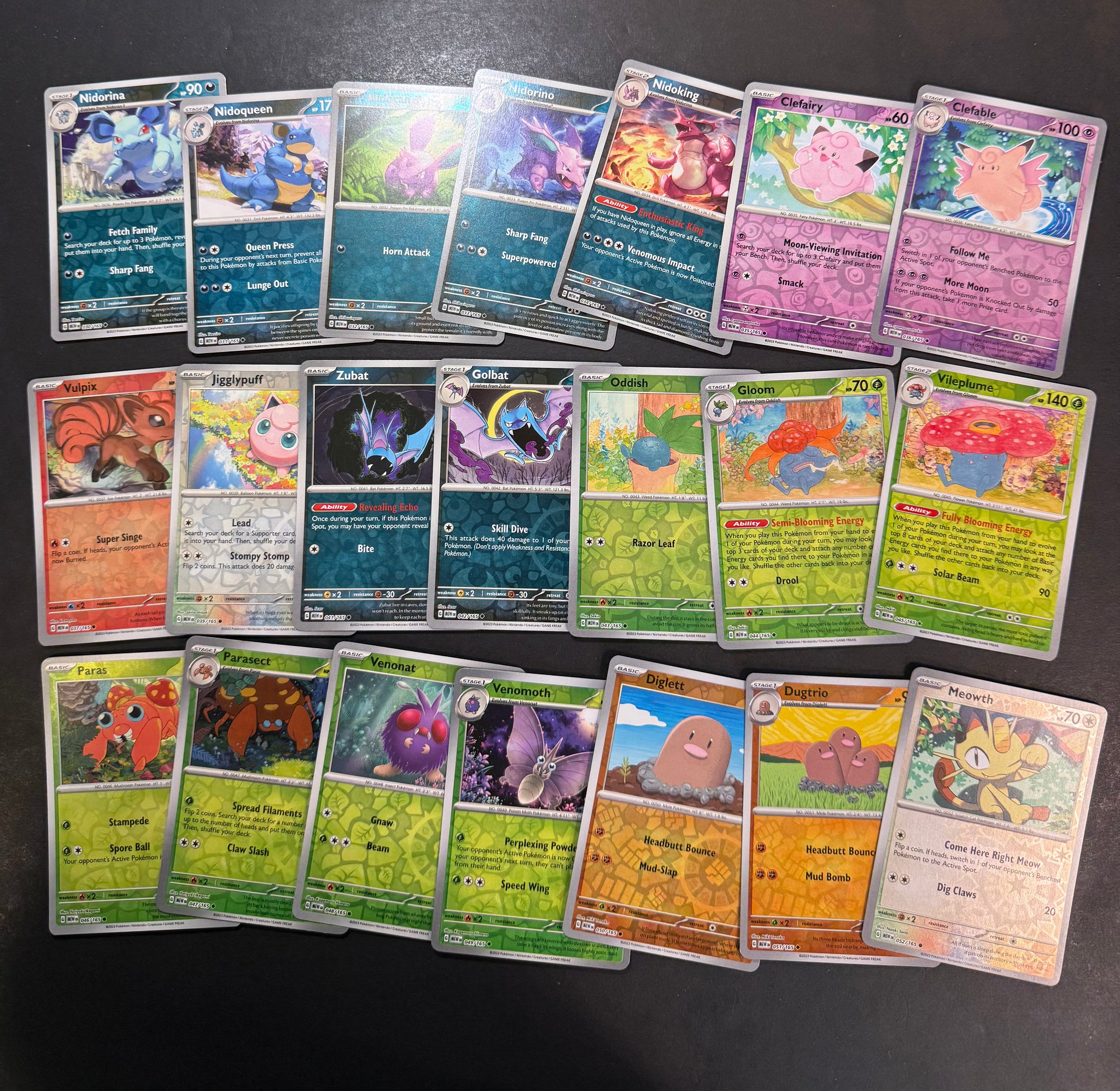 Pokemon 151 Complete Reverse Holo Card Set - 164 Total Cards - EX & Ho JAB Games13 Pokemon 151 Complete Reverse Holo Card Set - 164 Total Cards - EX & Ho JAB Games13