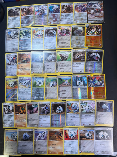 Pokemon Aron, Lairon, Aggron V Card Lot - 43 Cards - Holo Rare and Vintage Collection!