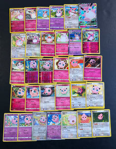 Pokemon Wigglytuff, Jigglypuff and Igglybuff Card Lot - 31 Cards - Ultra Rare GX, Holo Rare and Vintage Collection!