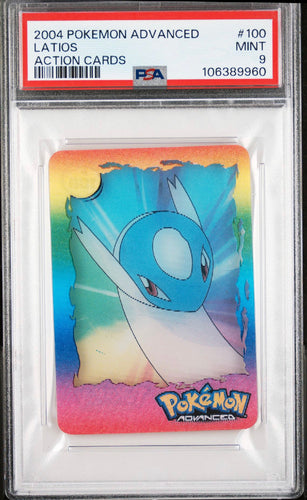 PSA 9 Latios - #100 Holo Rare Lenticular - Advanced Action Card