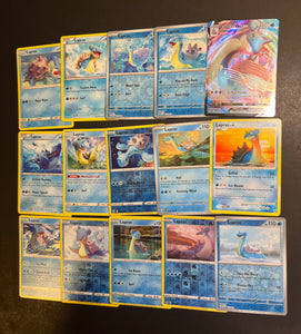 Pokemon Lapras V Max Card Lot - 15 Cards - Ultra Rare VMax & Holo Rare Collection!