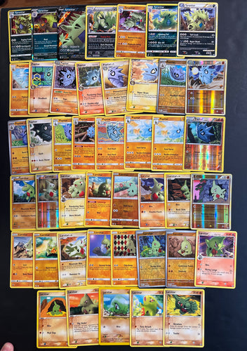 Pokemon Larvitar, Pupitar & Tyranitar V Card Lot - 44 Cards - Ultra Rare, Vintage and Holo Collection!