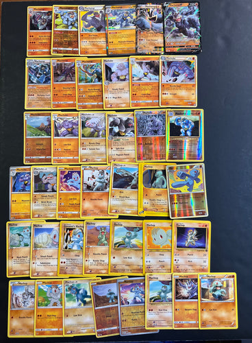 Pokemon Machop, Machoke and Machamp V Card Lot - 40 Cards - Ultra Rare, Holo Rare and Vintage!