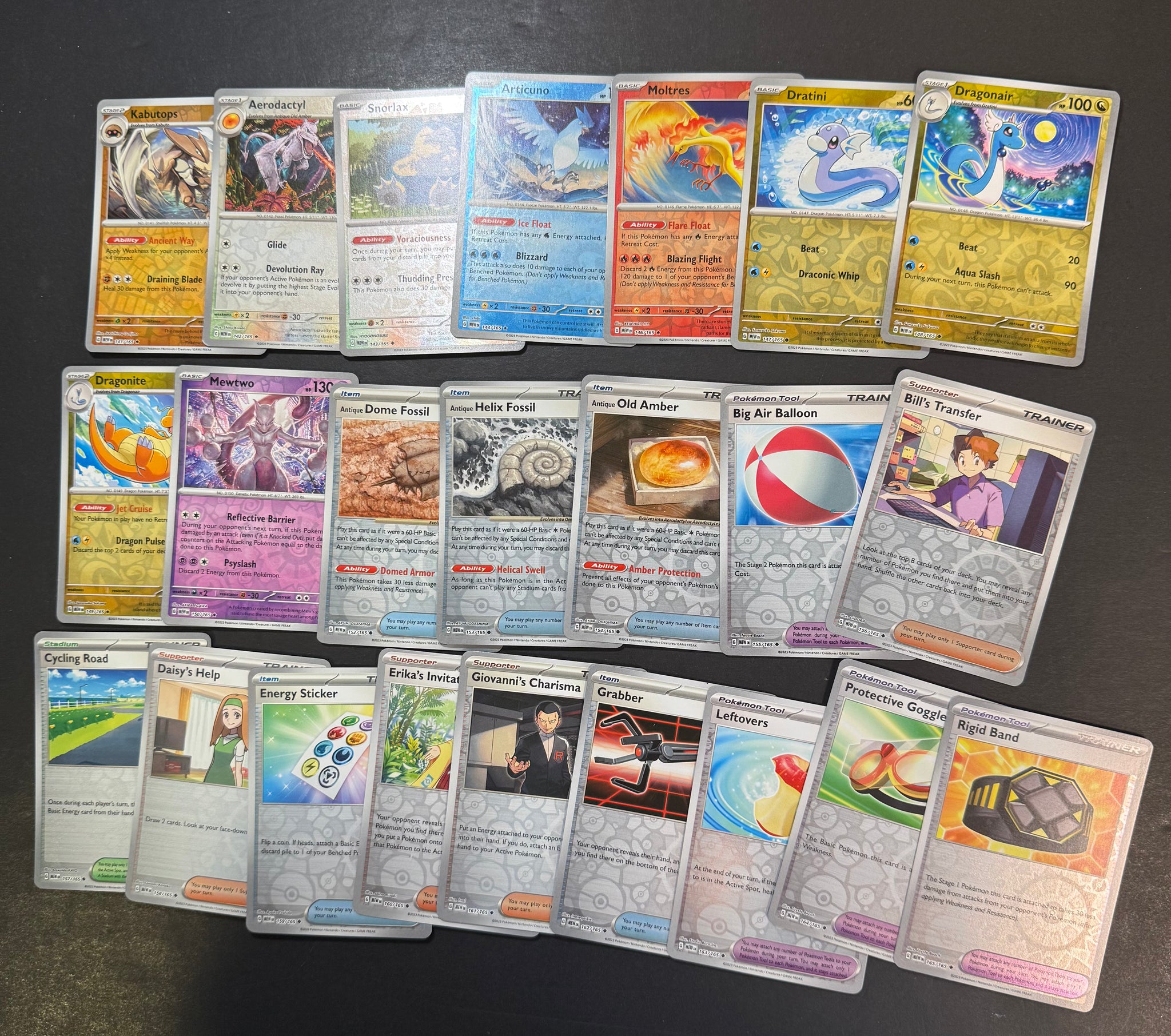 Pokemon 151 Complete Reverse Holo Card Set - 164 Total Cards - EX & Ho JAB Games13 Pokemon 151 Complete Reverse Holo Card Set - 164 Total Cards - EX & Ho JAB Games13