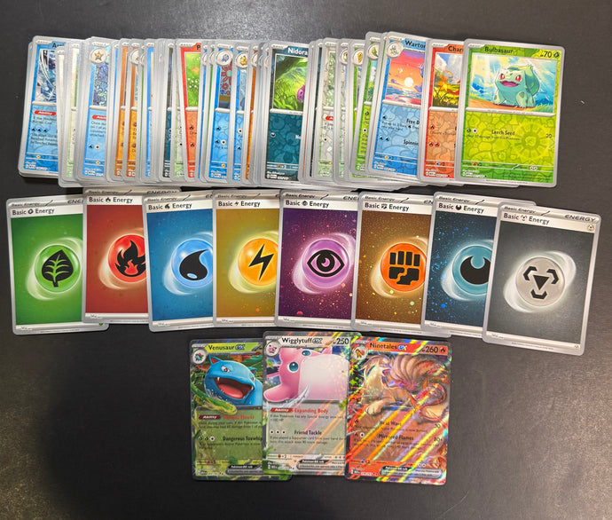 Pokemon 151 Complete Reverse Holo Card Set - 164 Total Cards - EX & Holo Rare Energies!