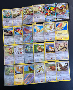 Pokemon Pidgey, Pidgeotto and Pidgeot Card Lot - 24 Cards - Ultra Rare EX, V, Holos and Vintage Cards!