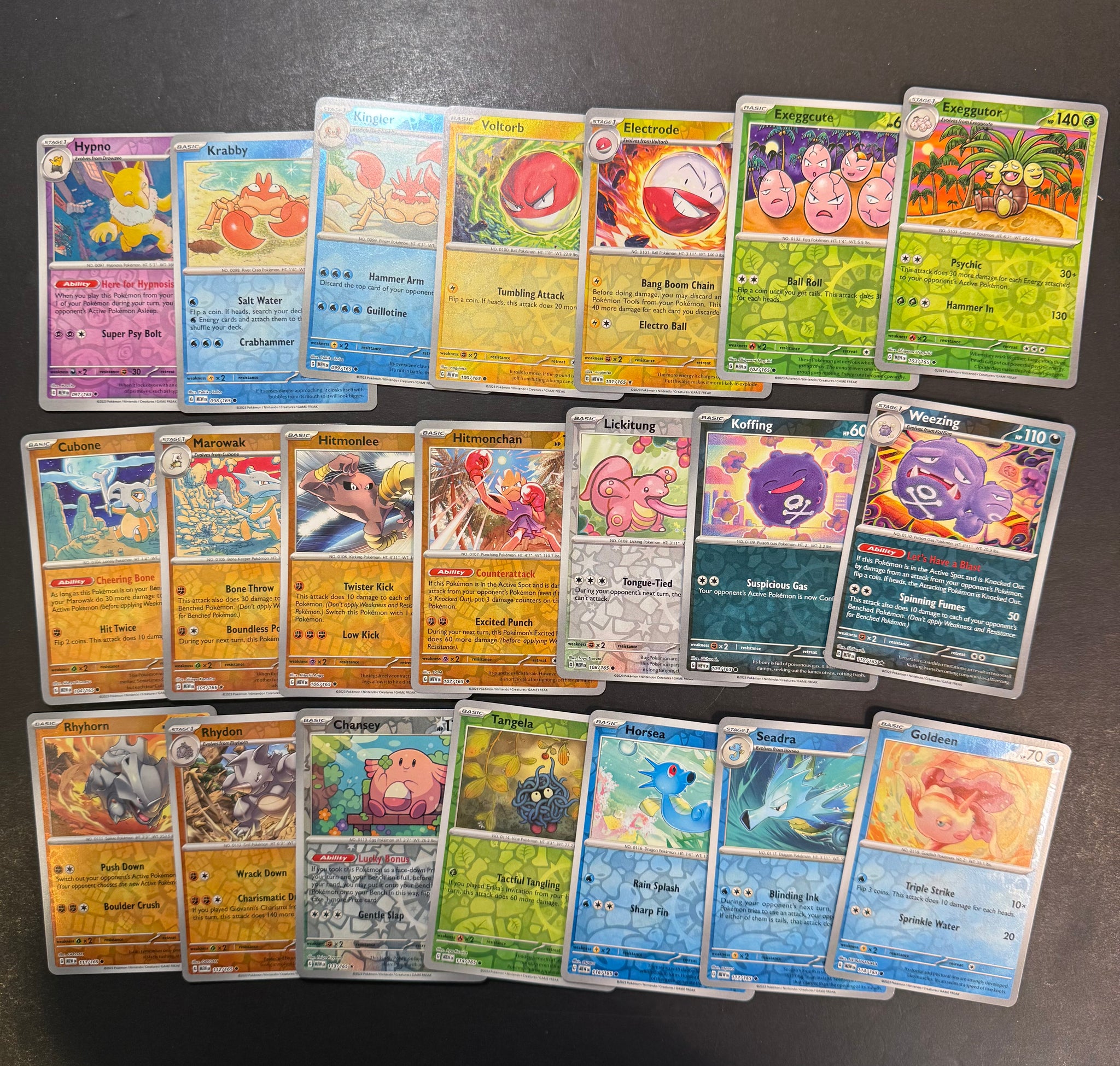 Pokemon 151 Complete Reverse Holo Card Set - 164 Total Cards - EX & Ho JAB Games13 Pokemon 151 Complete Reverse Holo Card Set - 164 Total Cards - EX & Ho JAB Games13
