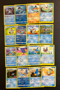 Pokemon Mudkip, Marshtomp & Swampert Card Lot - 16 Cards - Vintage & Holo Rare!