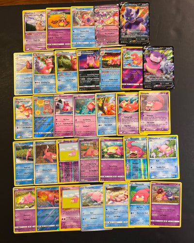 Pokemon Slowpoke, Slowbro & Slowking V Card Lot - 33 Cards - Vintage, Holo & EX Rare!