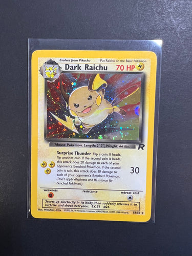 Dark Raichu - 83/82 Holo Rare - Pokemon Team Rocket Set