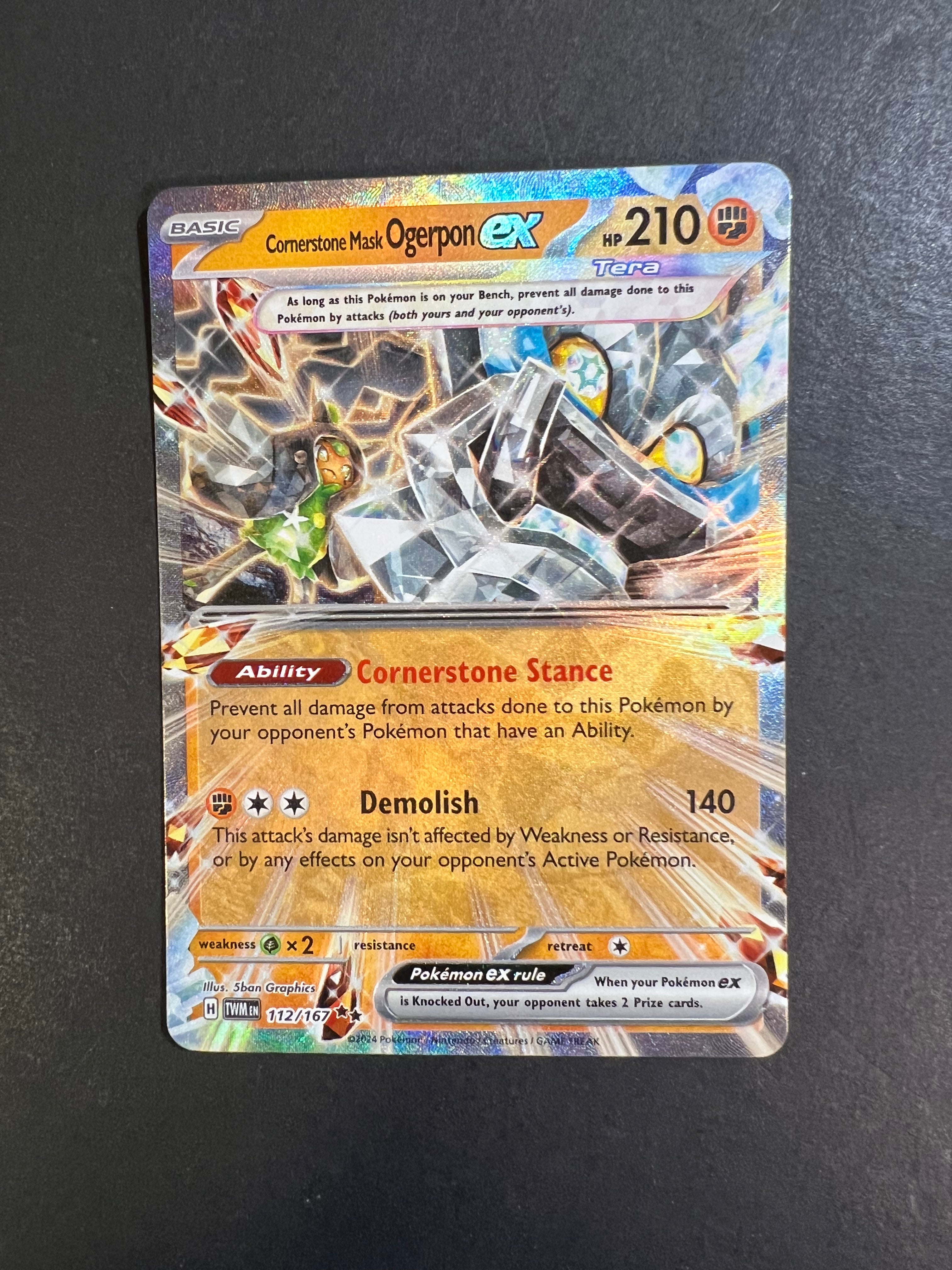 Cornerstone Mask Ogerpon ex - 112/167 Ultra Rare