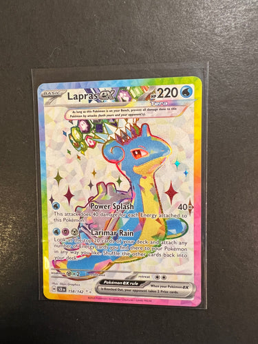 Lapras ex - 158/142 Full Art Ultra Rare - Stellar Crown