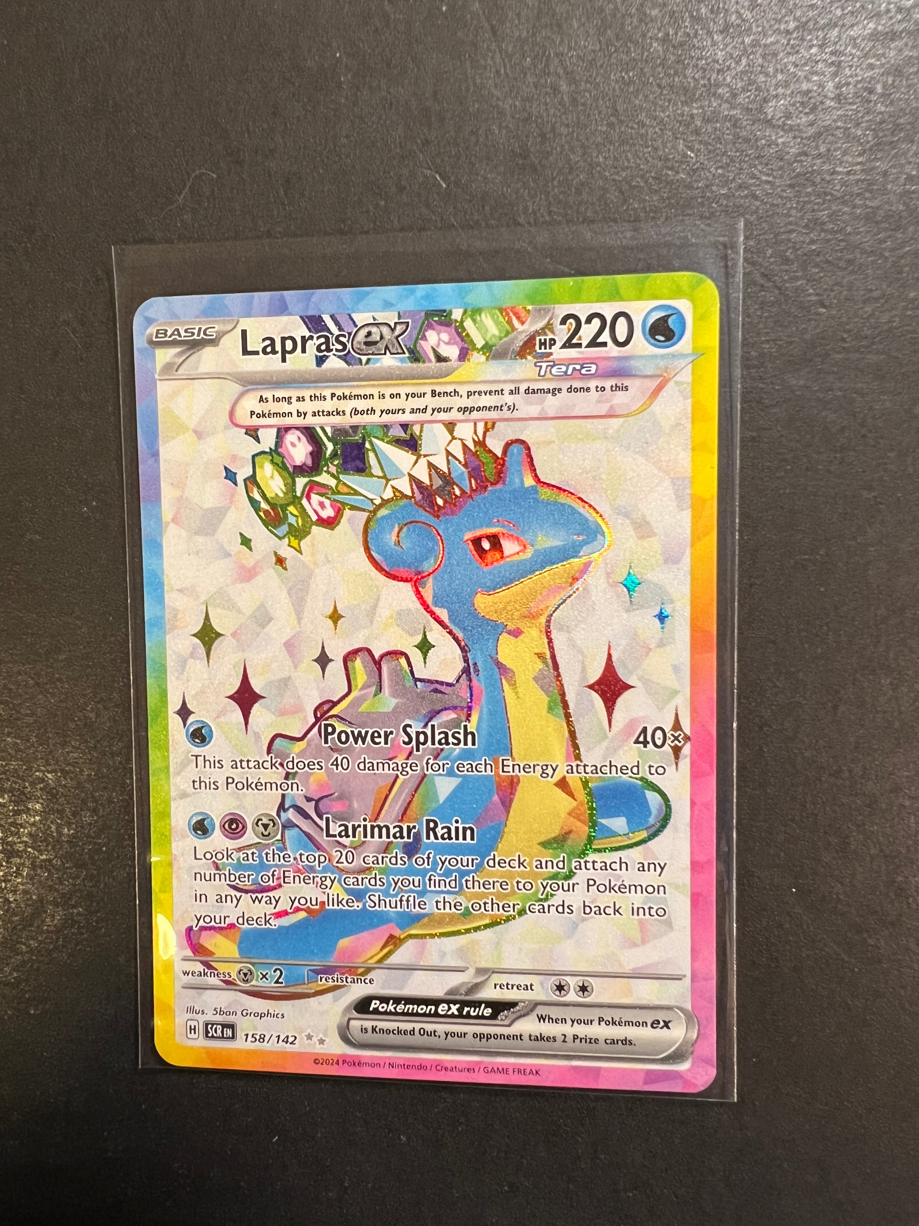 lapras pokemon card shiny Lapras ex - 158/142 Full Art Ultra Rare