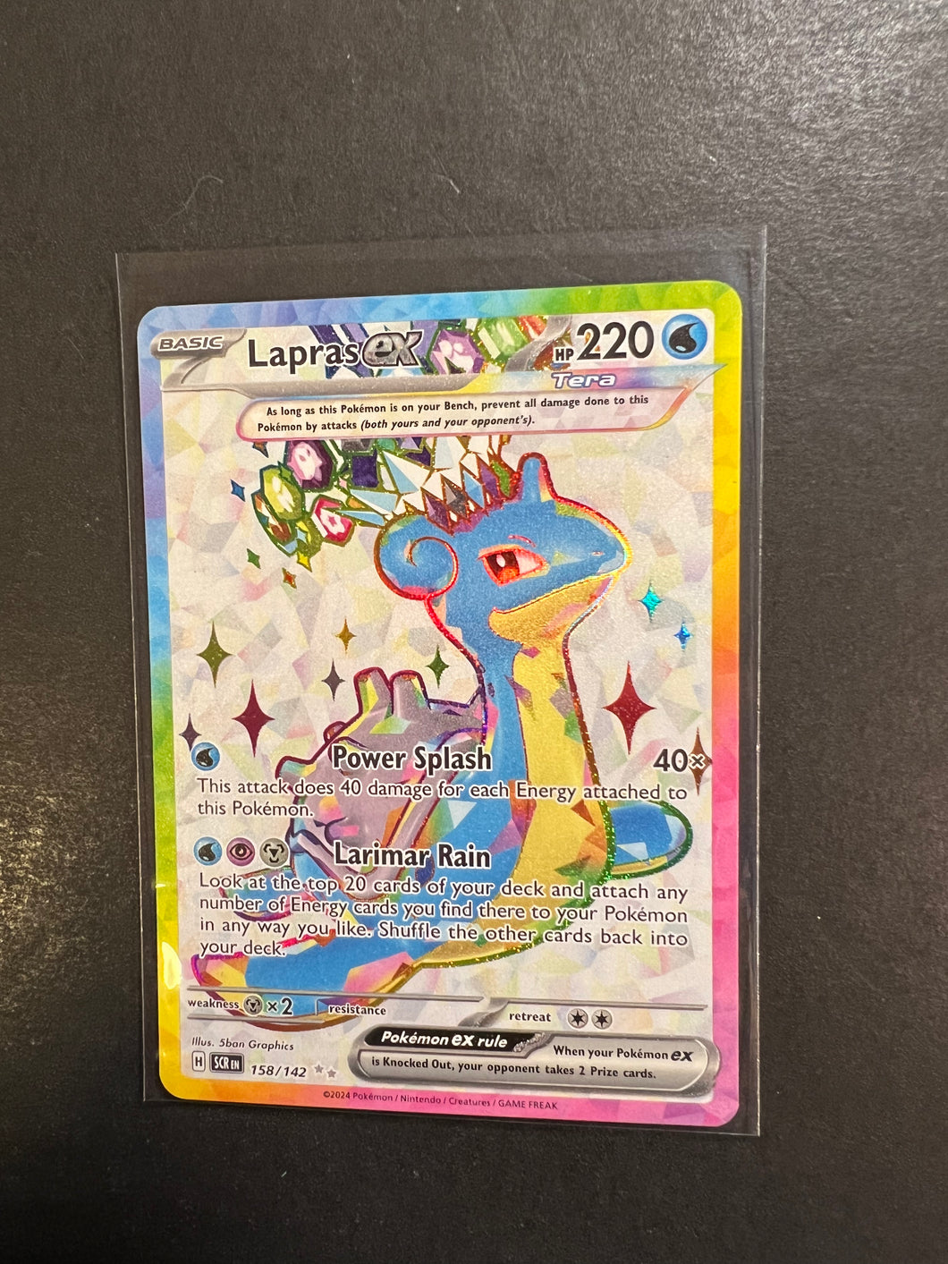 Lapras ex - 158/142 Full Art Ultra Rare - Stellar Crown JAB Games13 Lapras ex - 158/142 Full Art Ultra Rare - Stellar Crown JAB Games13