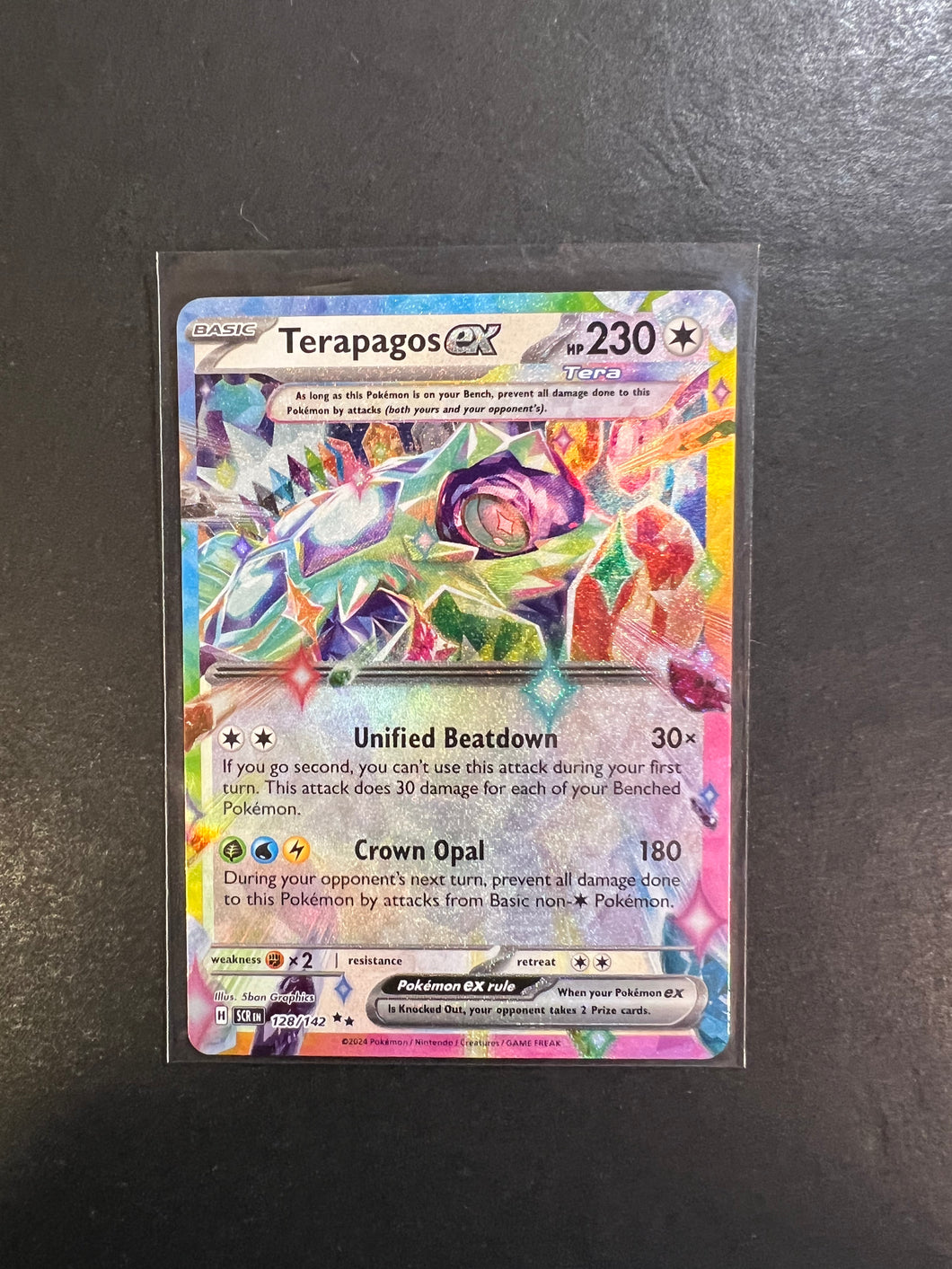 Terapagos ex - 128/142 Ultra Rare - Stellar Crown