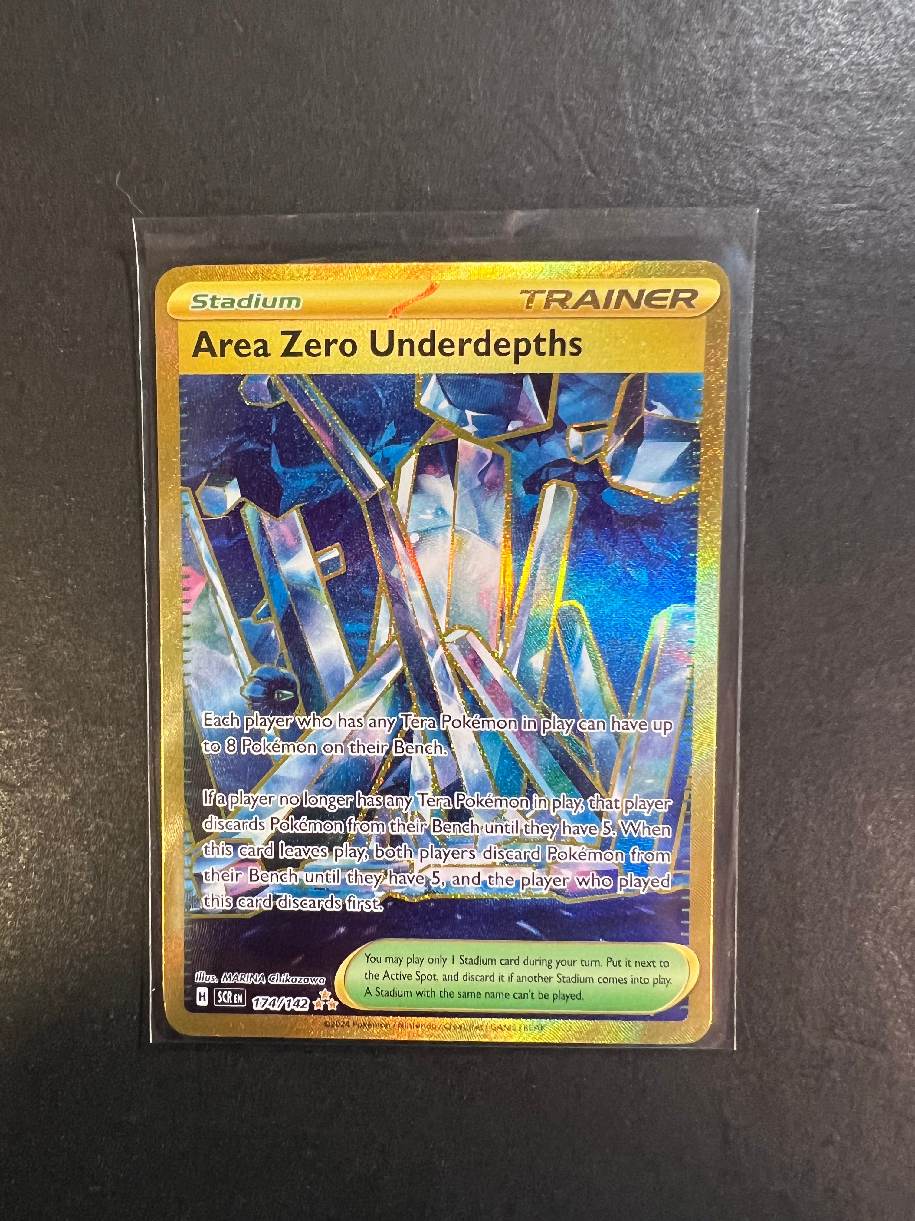 Pokemon Trading Card Game Stellar Crown Hyper Rare Area Zero Underdepths #174