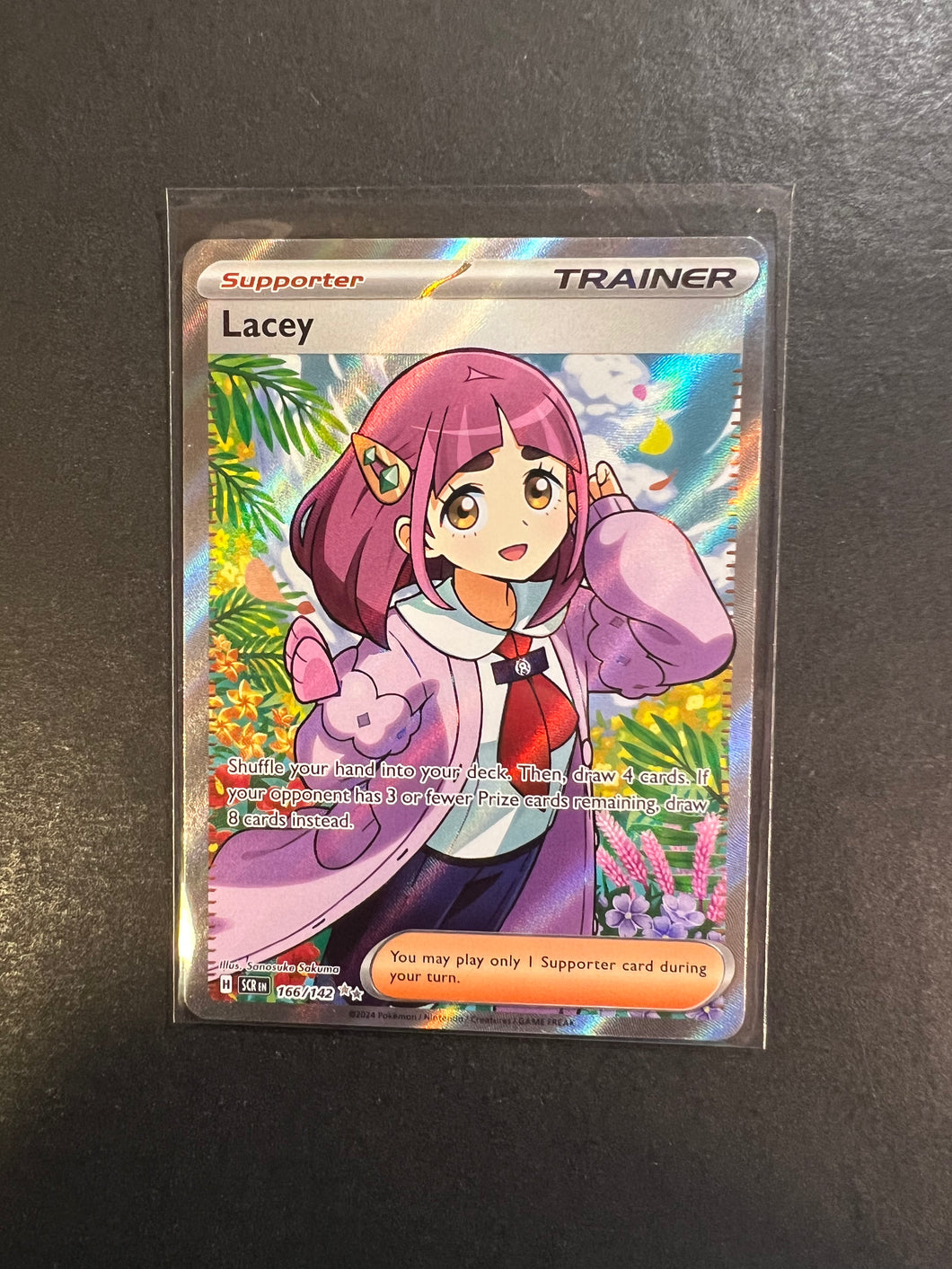 Pokemon Trading Card Game Stellar Crown Ultra Rare Lacey #166 Pokemon Trading Card Game Stellar Crown Ultra Rare Lacey #166