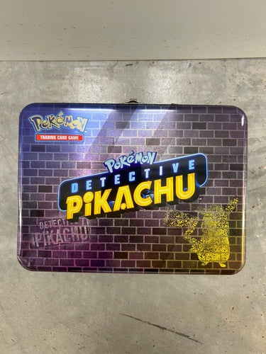 Pokemon Collector’s Chest Empty Lunch Box Tin - Detective Pikachu Edition!