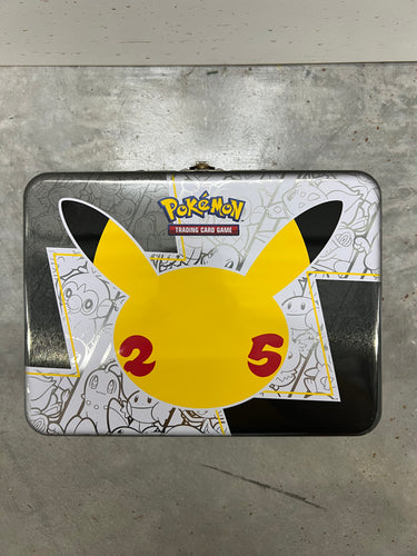 Pokemon Collector’s Chest Empty Lunch Box Tin - 25th Anniversary Edition