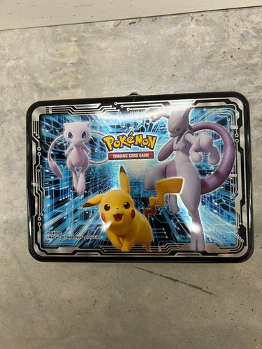 Pokemon Collector’s Chest Empty Lunch Box Tin - Pikachu, Mew, Mewtwo and Charizard!