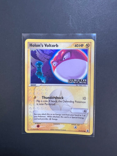 Holon’s Voltorb - 71/113 “Stamped” Reverse Holo - Ex Delta Species