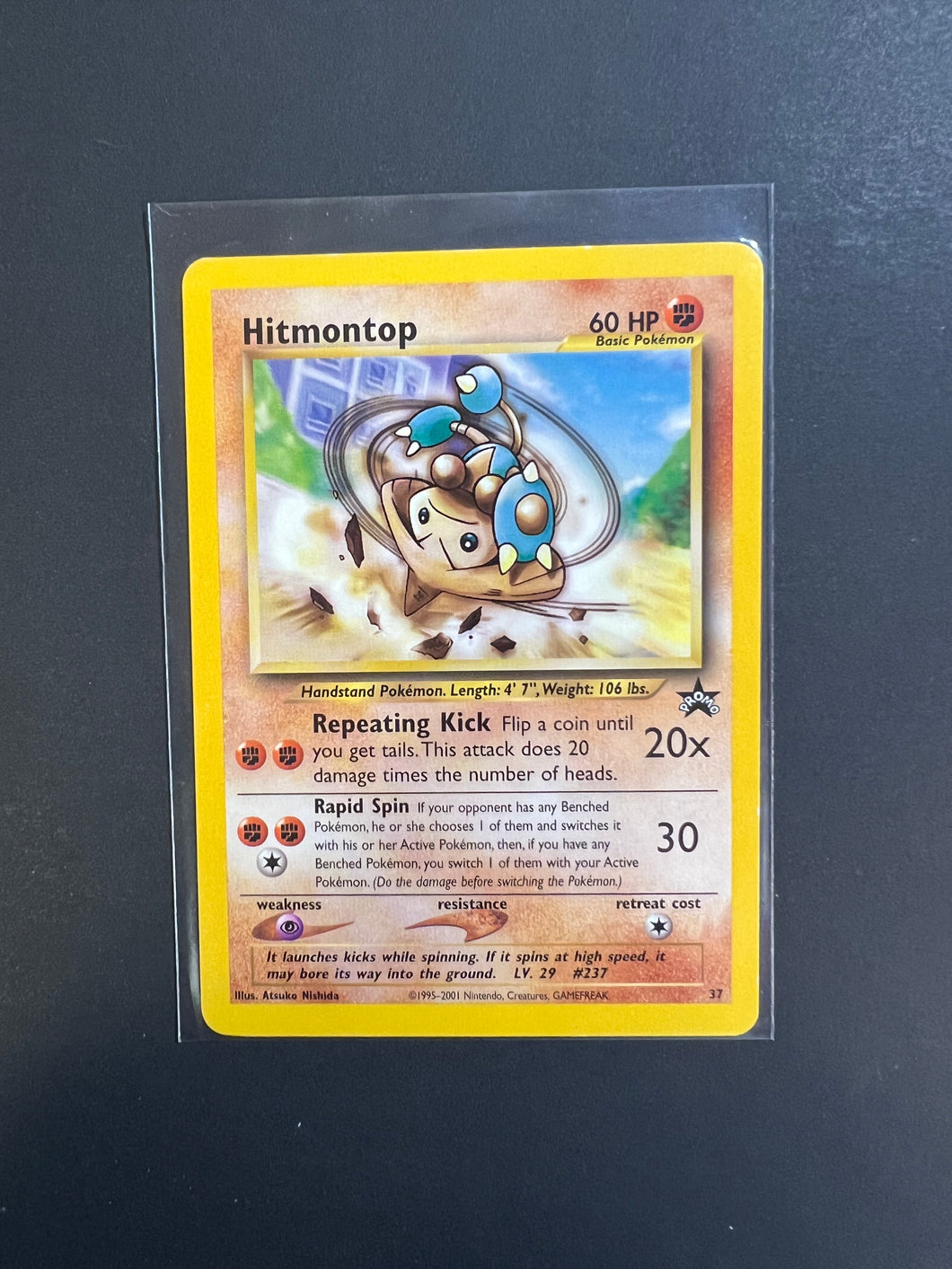 Hitmontop - 37 Non-Holo - WOTC Black Star Promo