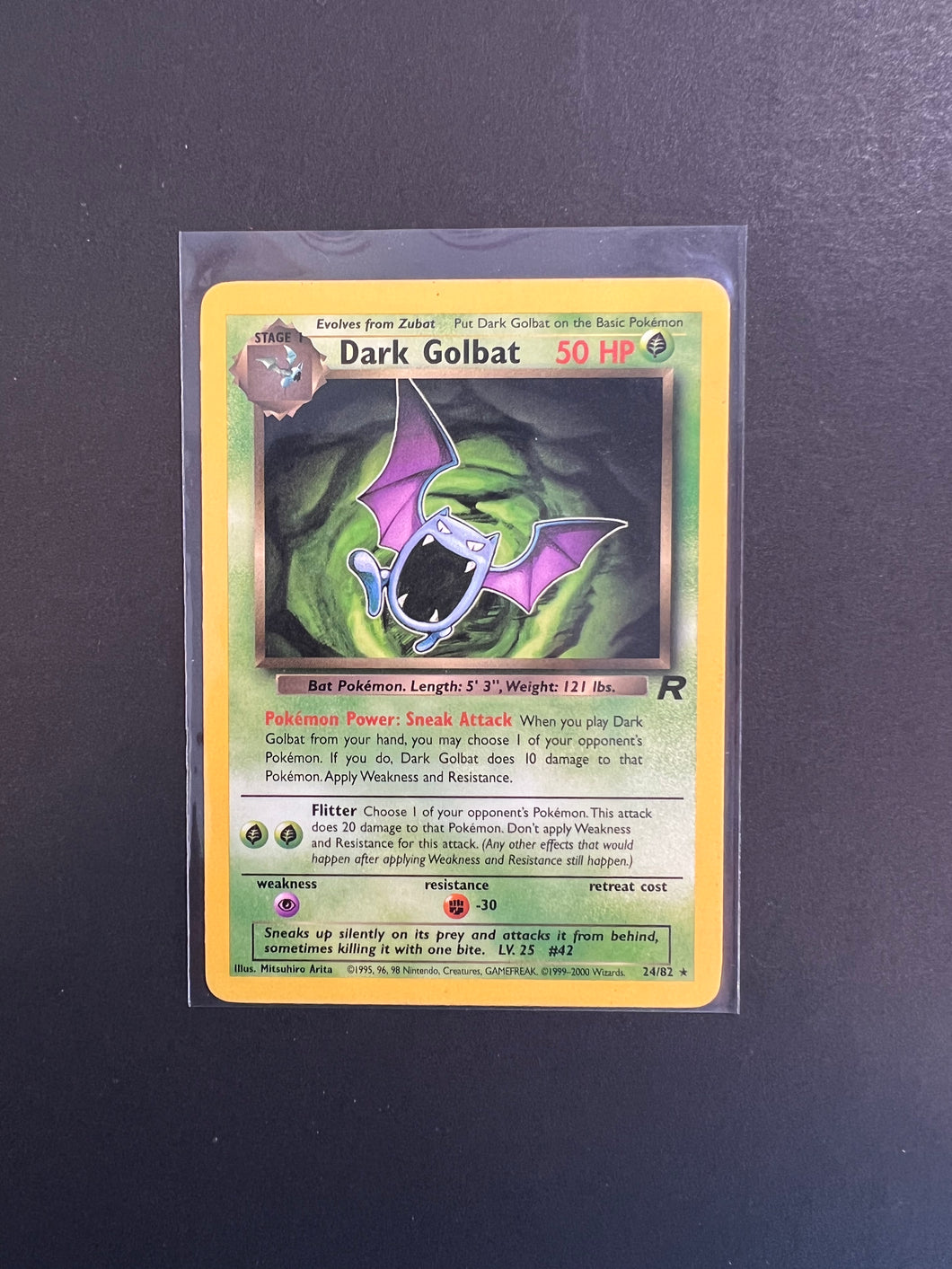 Dark Golbat - 24/82 Non-Holo Rare - Team Rocket