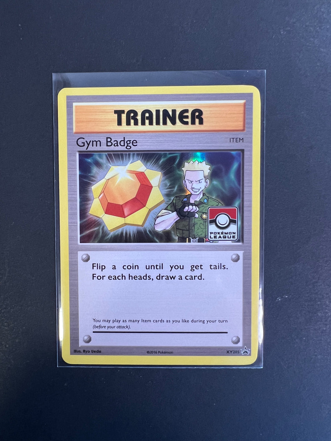 Gym Badge Lt. Surge - XY205 Holo Rare Trainer - Pokemon League Promo