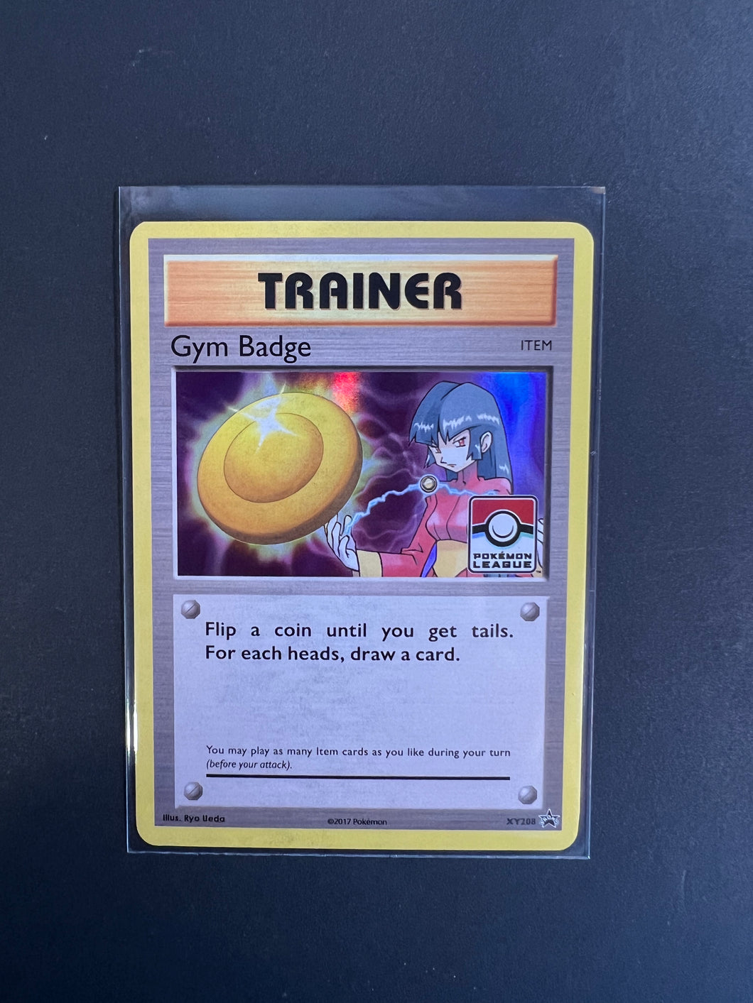 Gym Badge Sabrina - XY208 Holo Rare Trainer - Pokemon League Promo