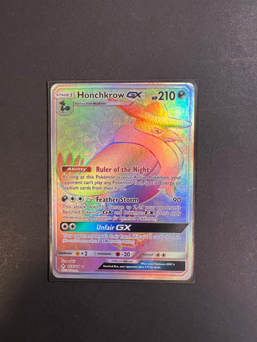 Honchkrow GX - 223/214 Hyper Secret Rainbow Rare - Unbroken Bonds