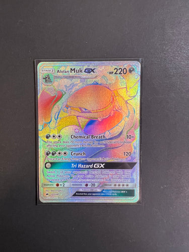 Alolan Muk GX - 157/147 Hyper Secret Rainbow Rare - Burning Shadows