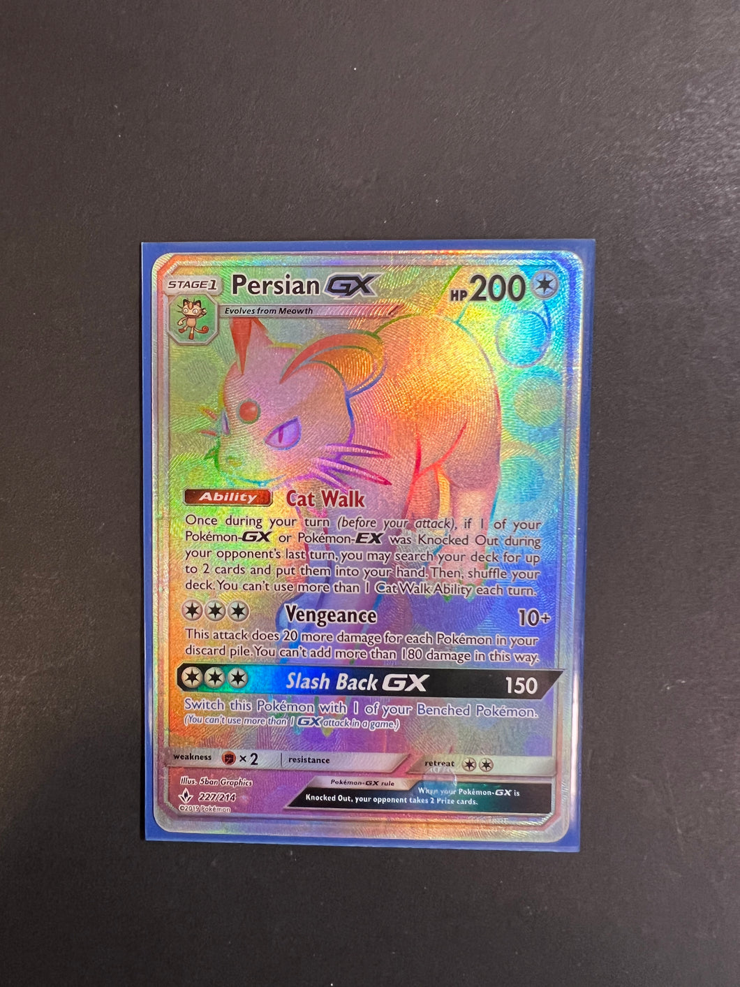 Persian GX - 227/214 Hyper Secret Rainbow Rare - Unbroken Bonds