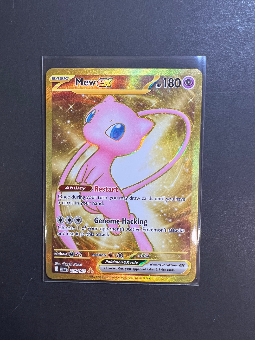 Mew ex - 205/165 Gold Full Art Ultra Rare - Pokemon 151 Set JAB Games13 Mew ex - 205/165 Gold Full Art Ultra Rare - Pokemon 151 Set JAB Games13