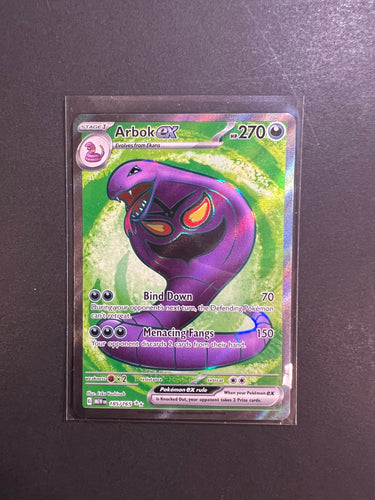 Arbok - 185/165 Full Art Ultra Rare - Pokemon 151 Set