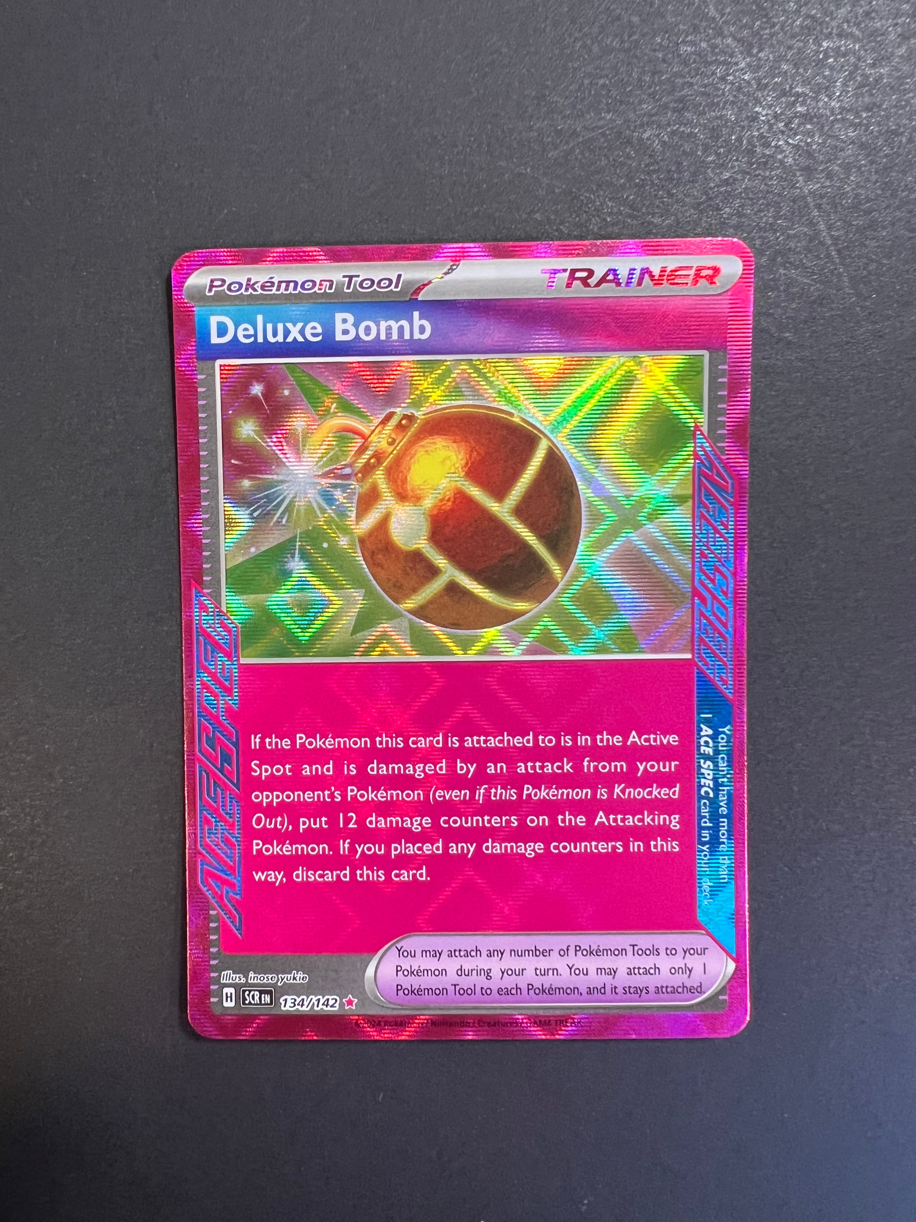 deluxe bomb pokemon card value Pokemon Trading Card Game Stellar Crown ACE SPEC Rare Deluxe Bomb #134
