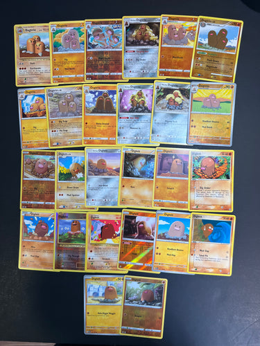Pokemon Diglett and Dugtrio Card Lot - 26 Cards - Rare, Holo, Vintage
