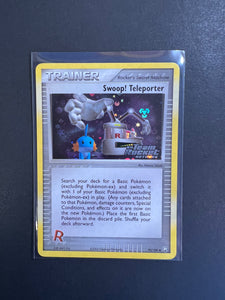 Swoop! Teleporter - 92/109 “Stamped” Reverse Holo Trainer - EX Team Rocket Returns