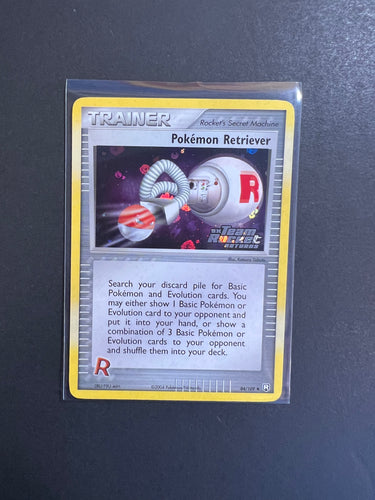 Pokemon Retriever - 84/109 “Stamped” Reverse Holo Trainer - EX Team Rocket Returns