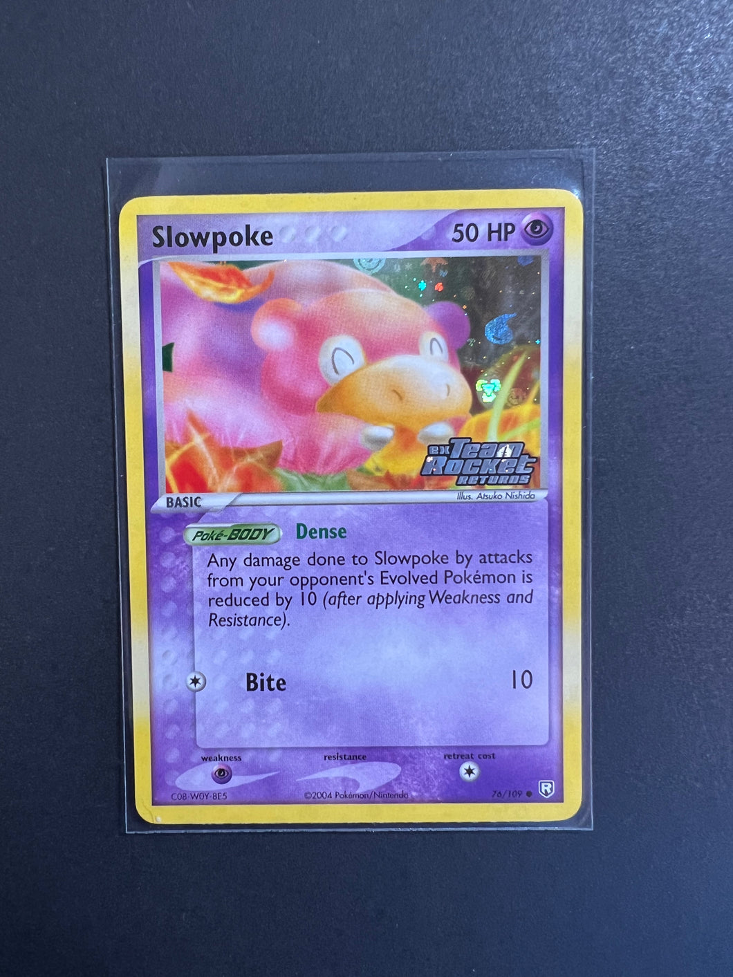 Slowpoke - 76/109 Stamped Reverse Holo - EX Team Rocket Returns JAB Games13 Slowpoke - 76/109 Stamped Reverse Holo - EX Team Rocket Returns JAB Games13