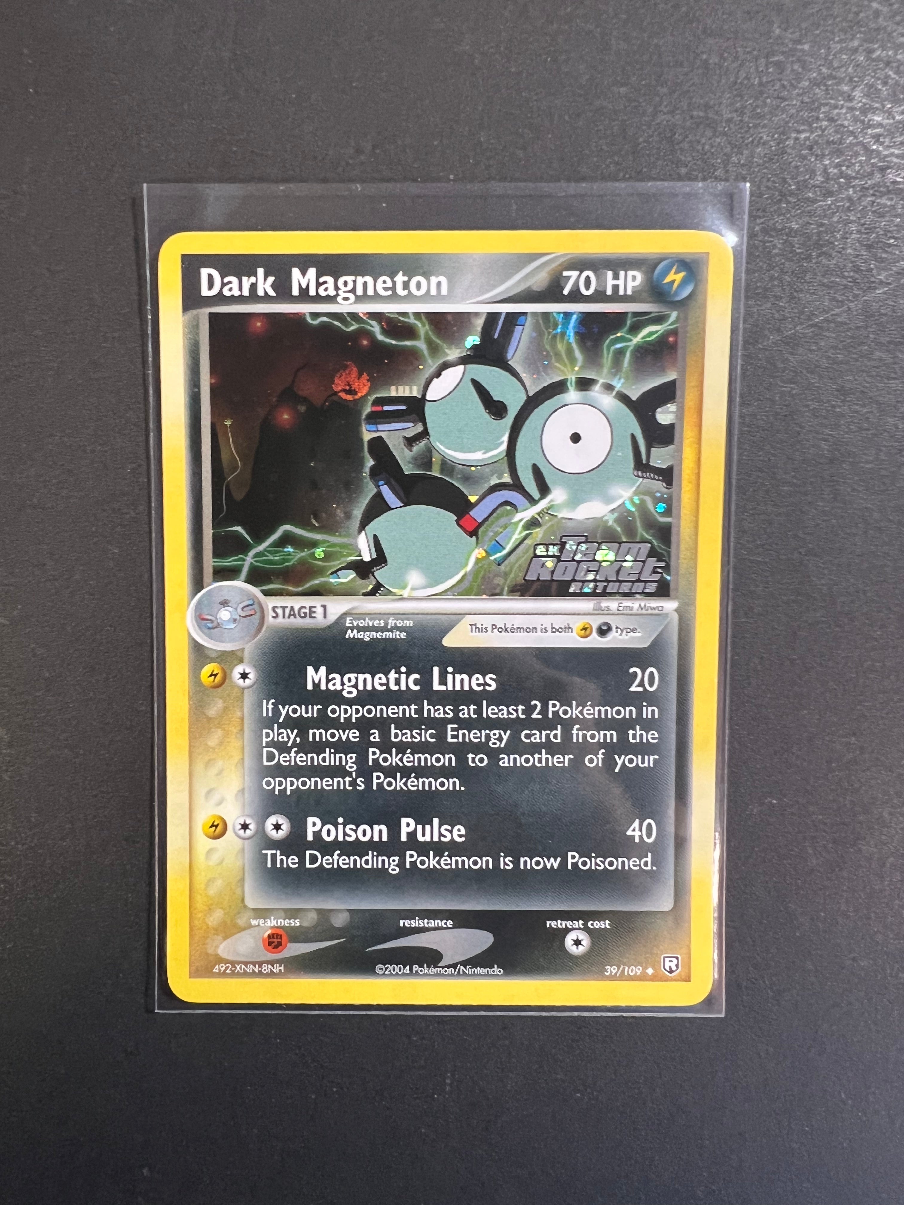 dark magneton pokemon card value Dark Magneton - 39/109 “Stamped” Reverse Holo