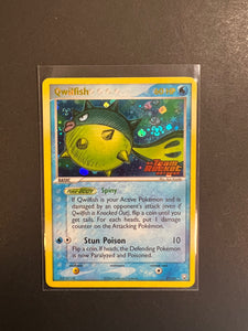 Qwilfish - 27/109 “Stamped” Reverse Holo Rare - EX Team Rocket Returns