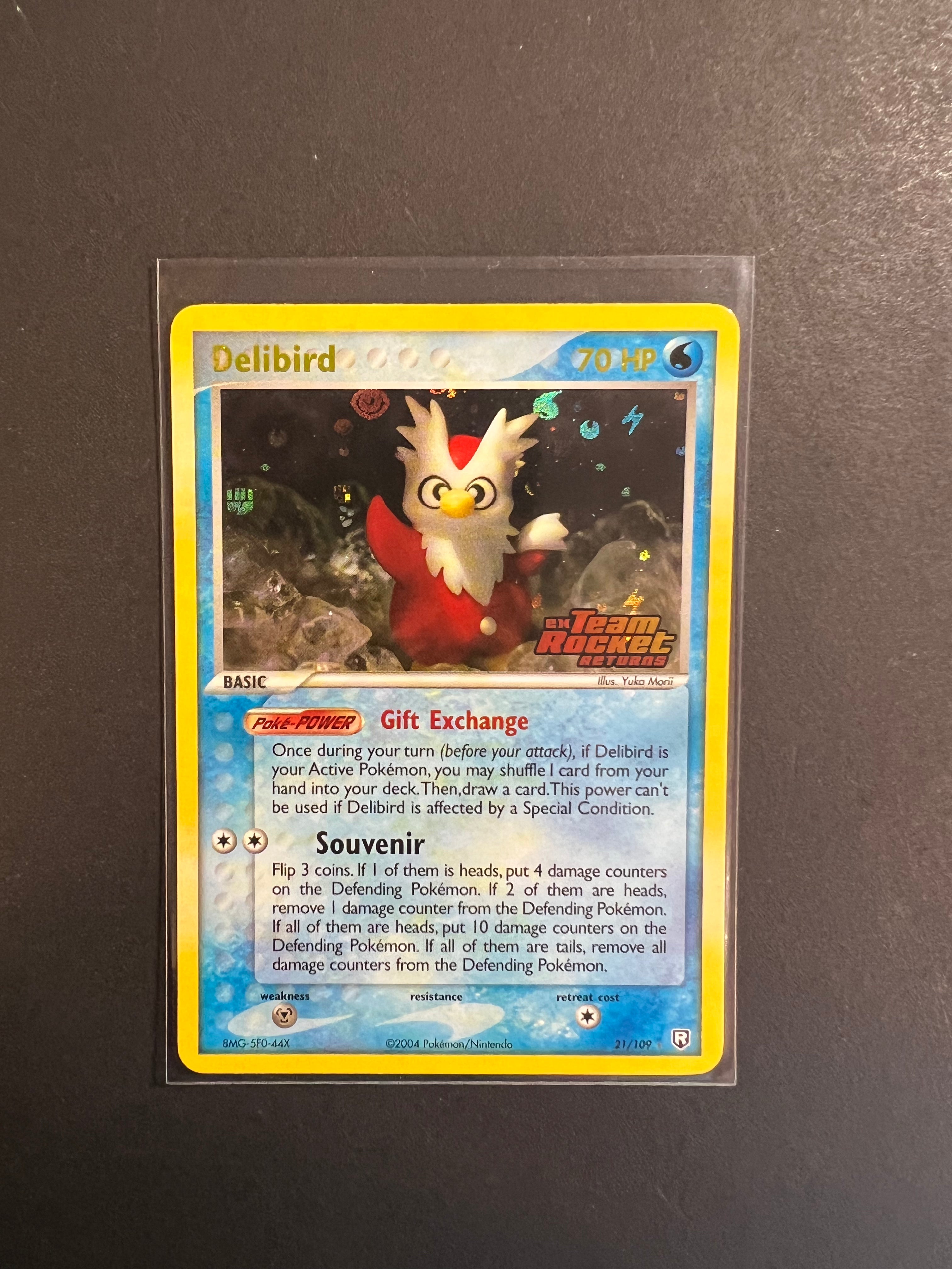 Delibird - 21/109 Stamped Reverse Holo Rare - EX Team Rocket Returns JAB Games13 Delibird - 21/109 Stamped Reverse Holo Rare - EX Team Rocket Returns JAB Games13