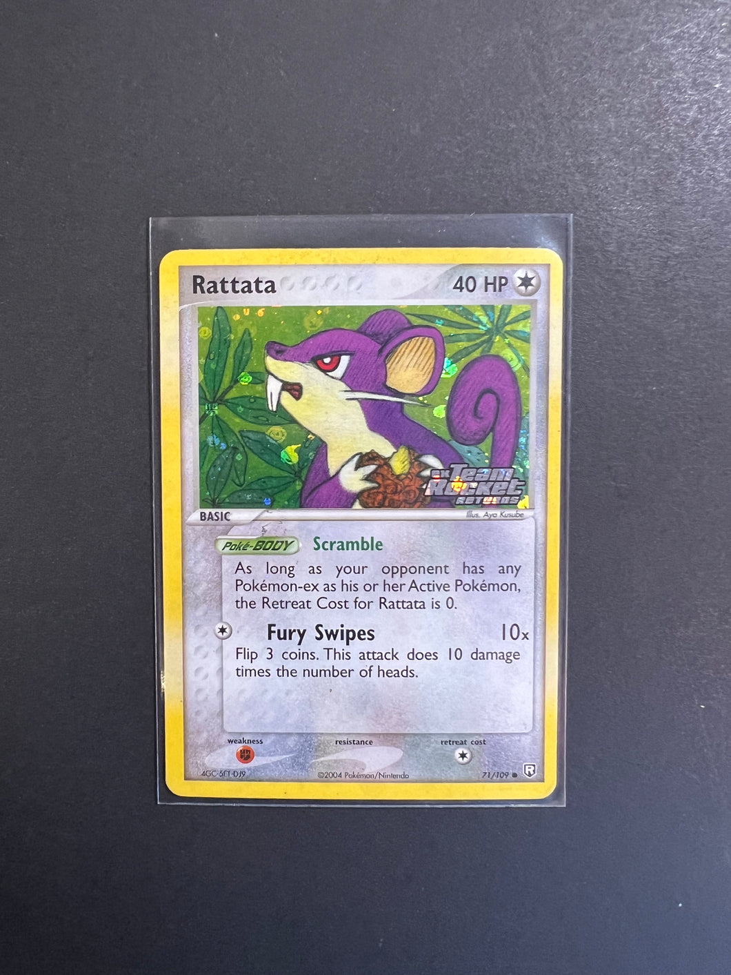 Rattata - 71/109 “Stamped” Reverse Holo - EX Team Rocket Returns