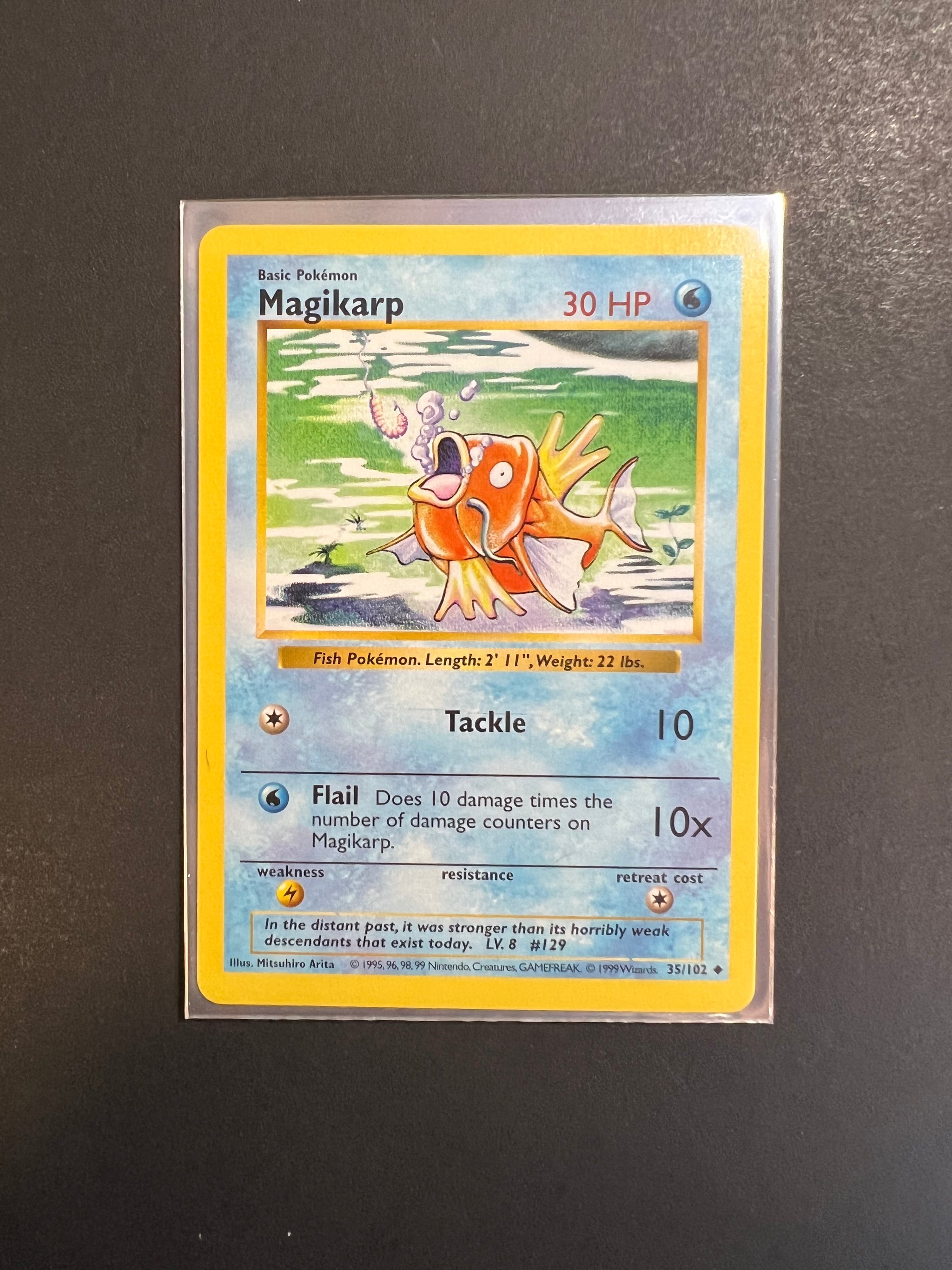 1st Edition Shadowless Magikarp Pokémon card (Open store to Offers)