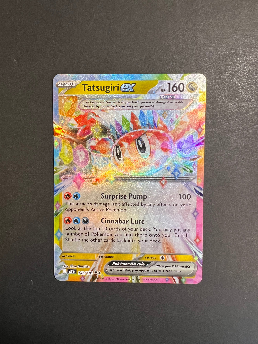 Tatsugiri ex - 142/191 Full Art Ultra Rare - Surging Sparks Tatsugiri ex - 142/191 Full Art Ultra Rare - Surging Sparks