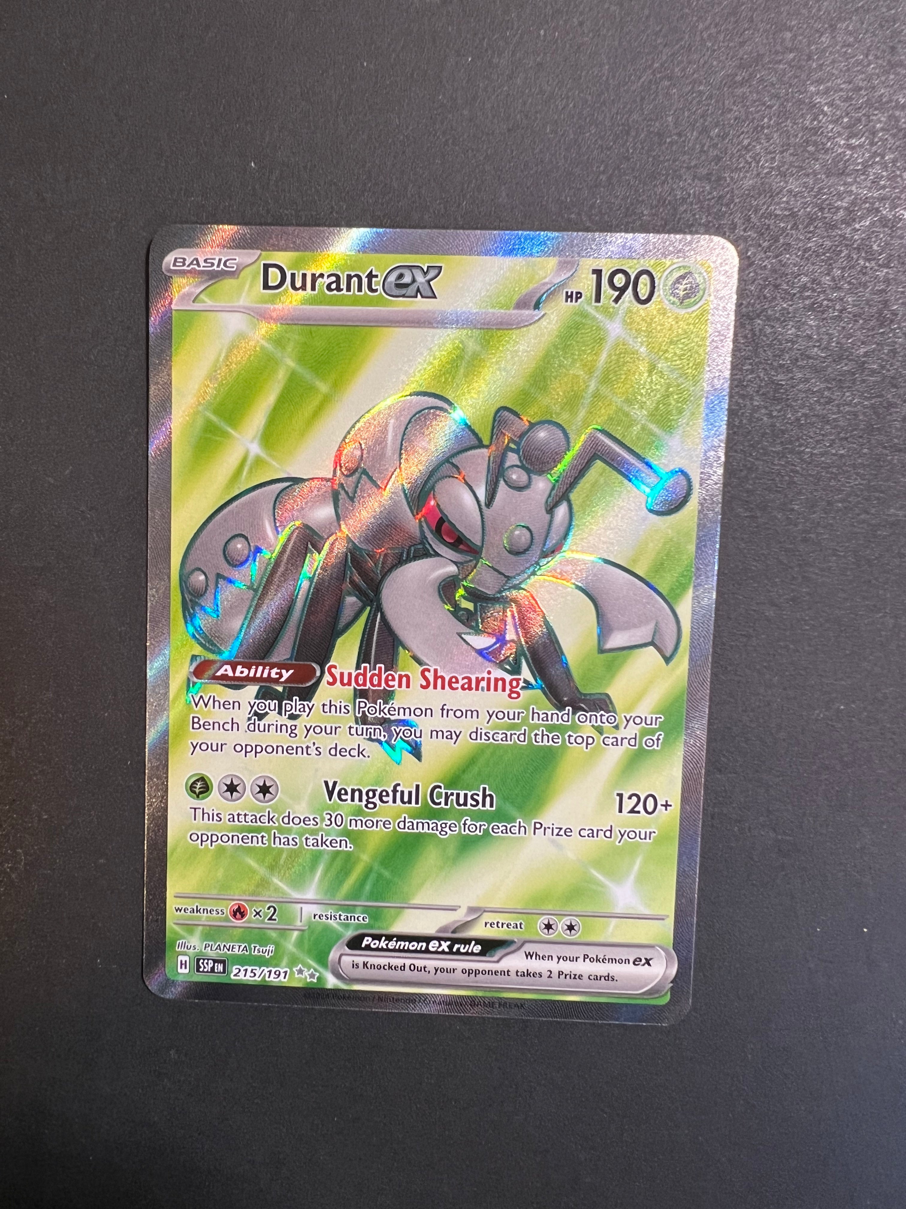 Durant ex - 215/191 Full Art Ultra Rare - Surging Sparks JAB Games13 Durant ex - 215/191 Full Art Ultra Rare - Surging Sparks JAB Games13