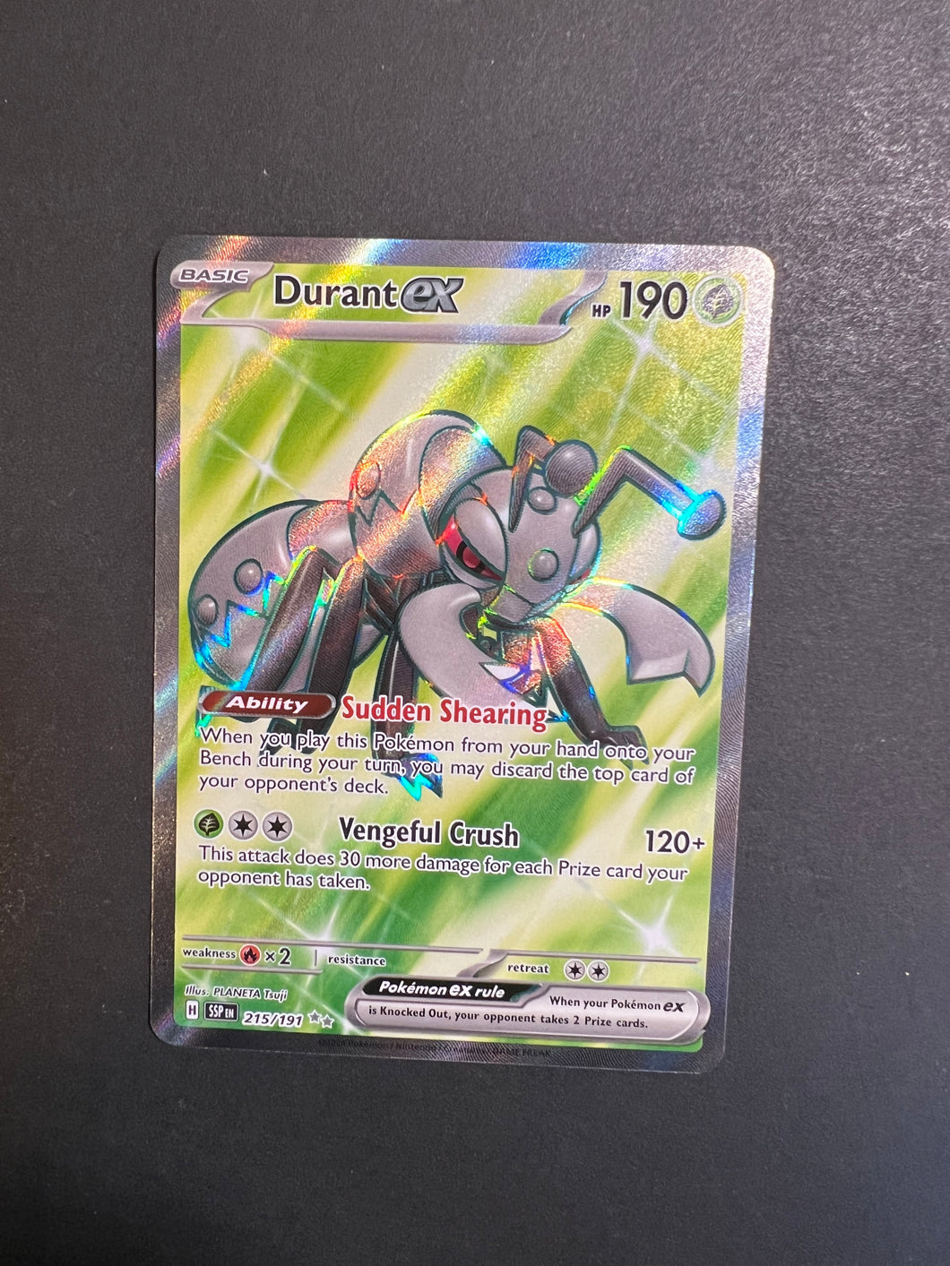 Durant ex - 215/191 Full Art Ultra Rare - Surging Sparks