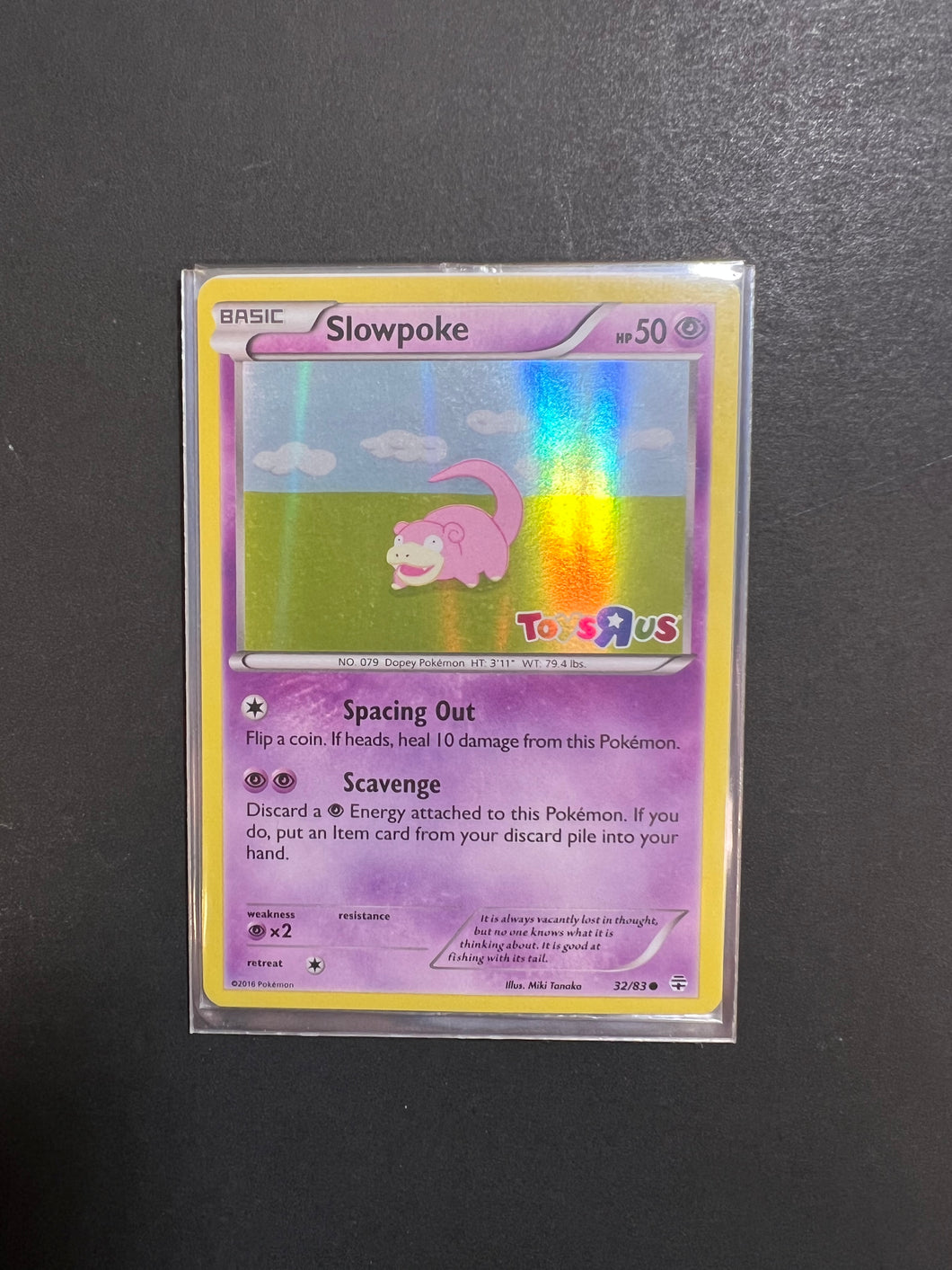 rare slowpoke card Slowpoke - 32/82 Holo Rare