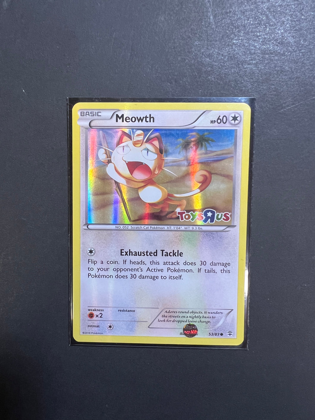 Meowth - 53/83 Holo Rare - Pokemon Toys R Us Promo